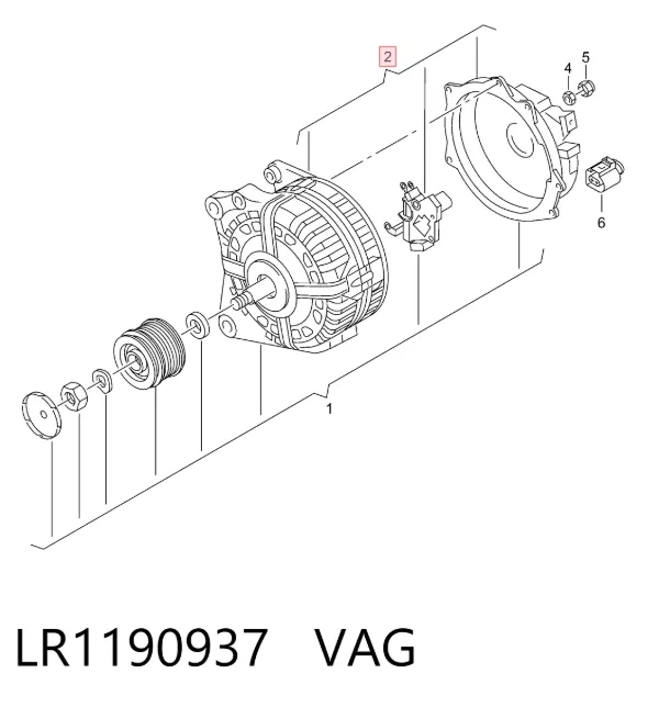 Генератор LR1190937 VAG