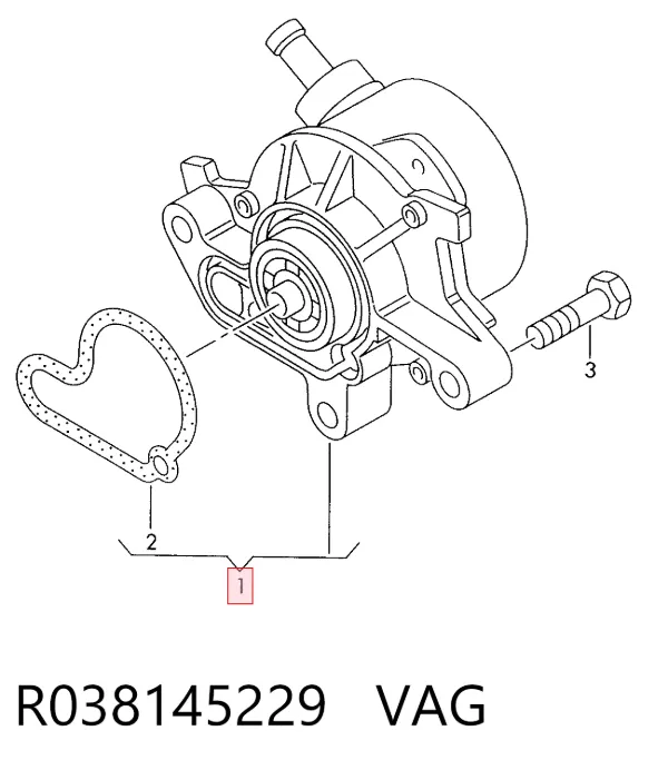Вакуумний насос R038145229 VAG