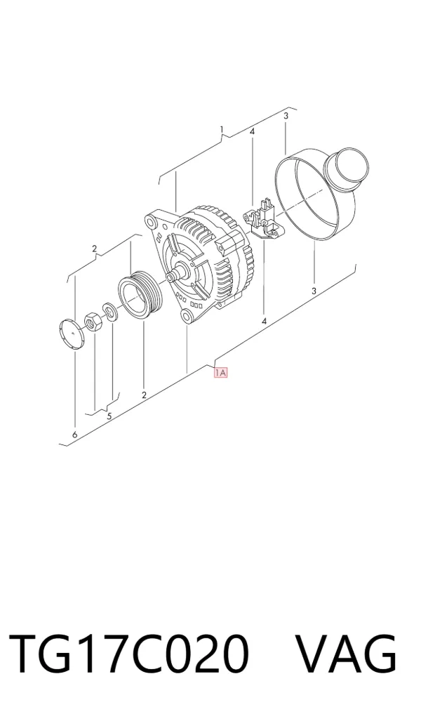 Генератор TG17C020 VAG