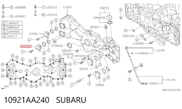 Клапан фазорегулятора 10921AA240 Subaru