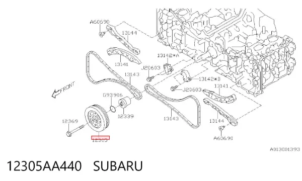 Шків колінвала 12305AA440 Subaru
