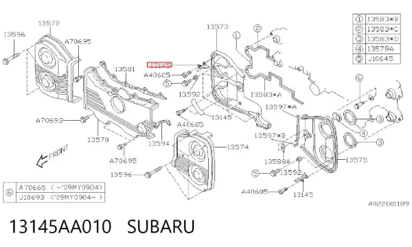  13145AA010 Subaru