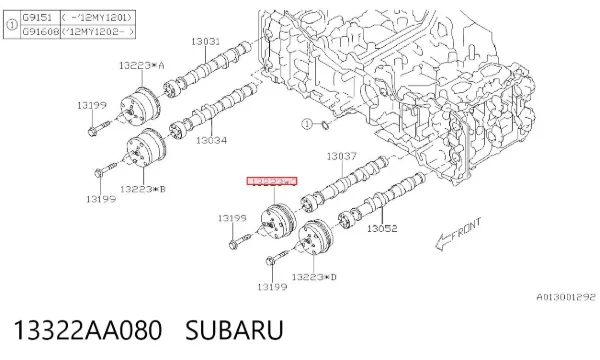  13322AA080 Subaru