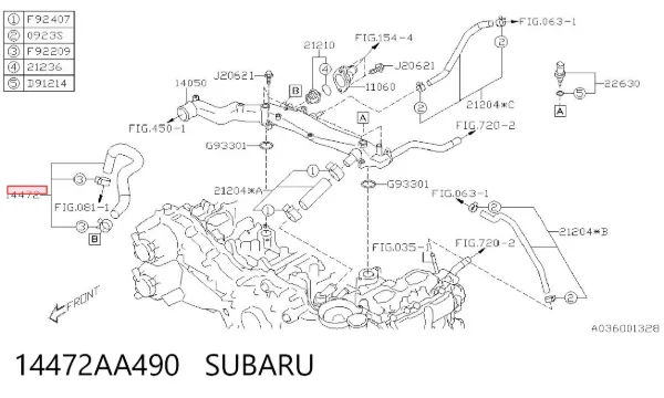  14472AA490 Subaru