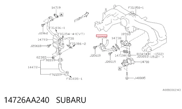  14726AA240 Subaru