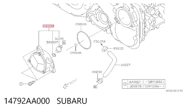 Вакуумний насос Subaru Forester III