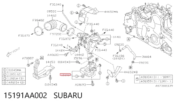 15191AA002 Subaru