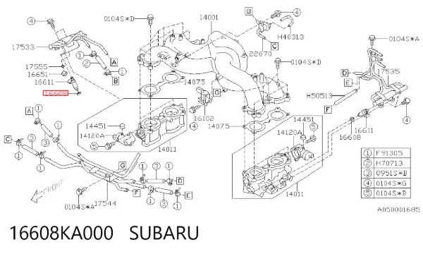 Кільце форсунки Subaru Legacy III