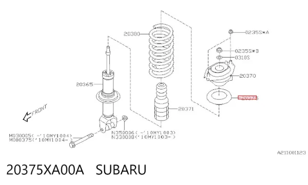  20375XA00A Subaru