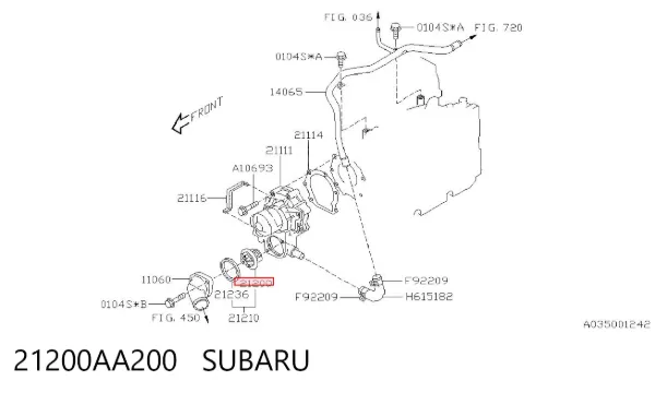 Термостат 21200AA200 Subaru