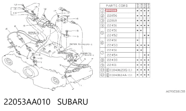 Датчик колінвала 22053AA010 Subaru