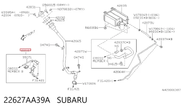 22627AA39A Subaru