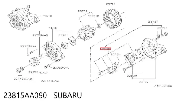 Реле генератора 23815AA090 Subaru