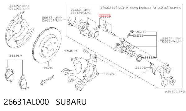  26631AL000 Subaru