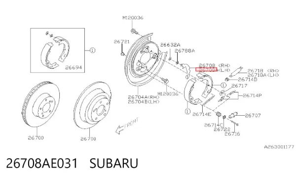  26708AE031 Subaru
