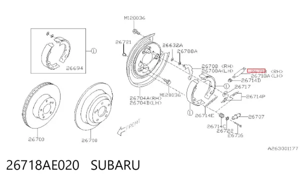  26718AE020 Subaru