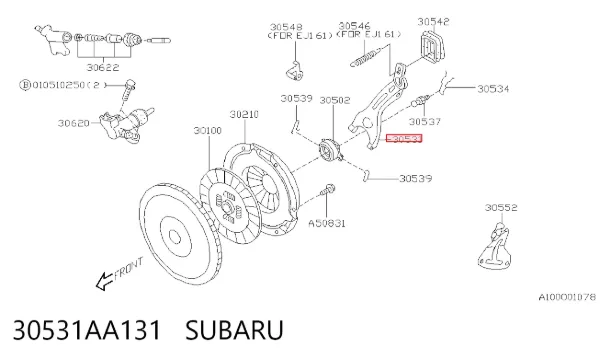 Вилка зчеплення 30531AA131 Subaru