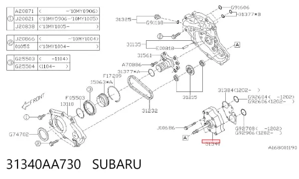 31340AA730 Subaru