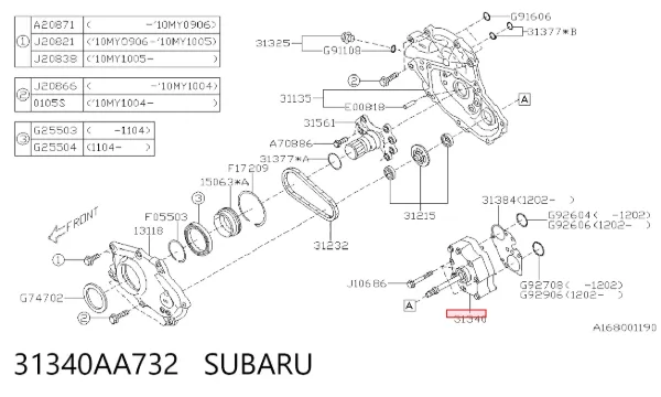  31340AA732 Subaru