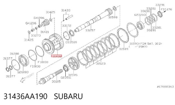  31436AA190 Subaru