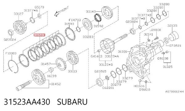  31523AA430 Subaru