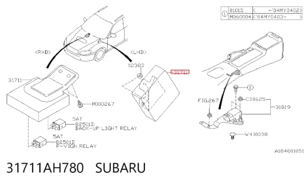  31711AH780 Subaru