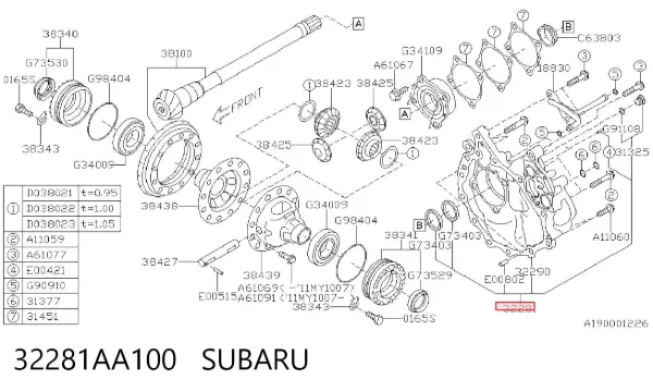  32281AA100 Subaru
