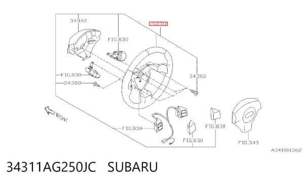 Кермо Subaru Outback III