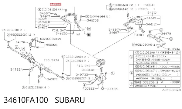  34610FA100 Subaru