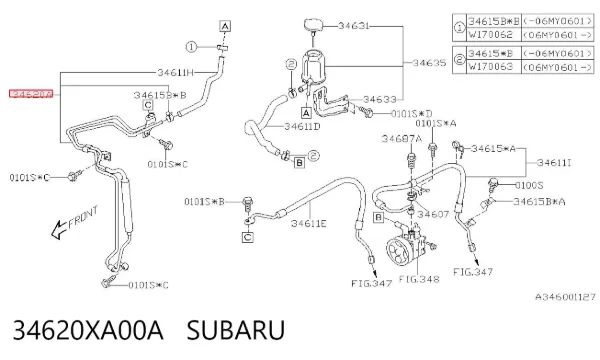  34620XA00A Subaru