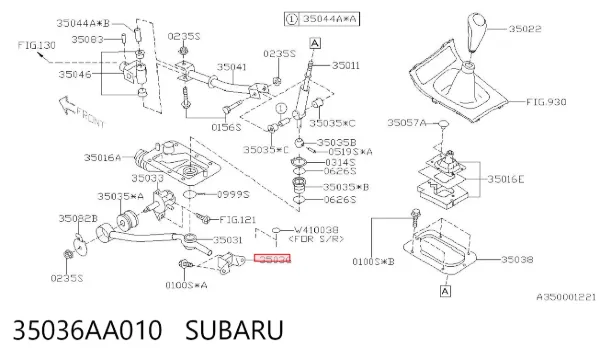  35036AA010 Subaru