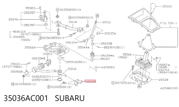  35036AC001 Subaru