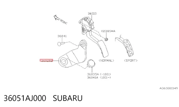  36051AJ000 Subaru