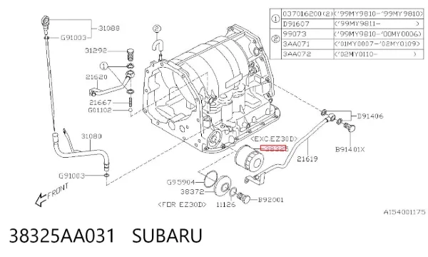Фільтр АКПП 38325AA031 Subaru