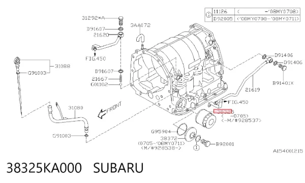 Фільтр АКПП 38325KA000 Subaru