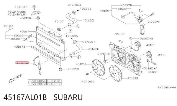  45167AL01B Subaru