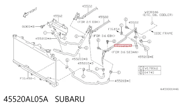  45520AL05A Subaru
