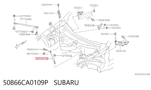  50866CA0109P Subaru