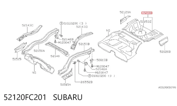  52120FC201 Subaru