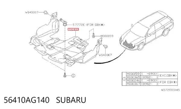 Захист двигуна Subaru Outback III