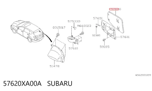  57620XA00A Subaru