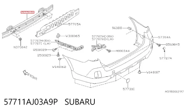  57711AJ03A9P Subaru
