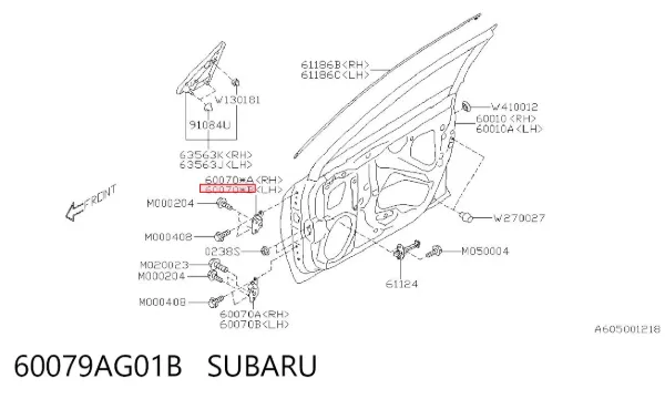  60079AG01B Subaru