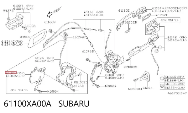  61100XA00A Subaru