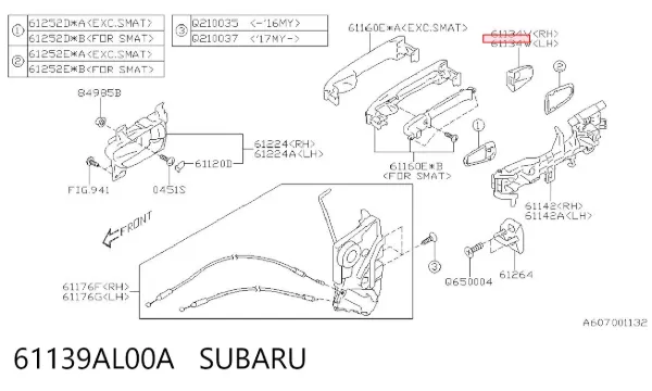  61139AL00A Subaru