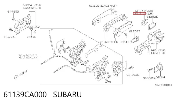  61139CA000 Subaru