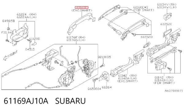  61169AJ10A Subaru