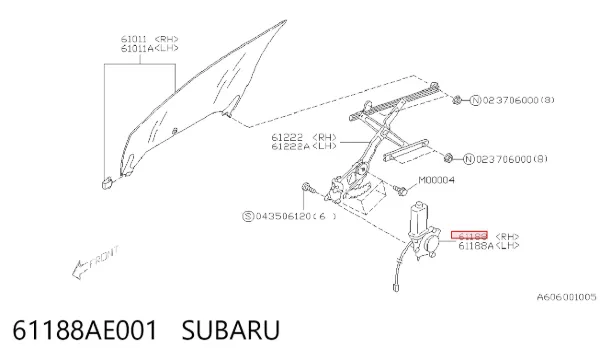  61188AE001 Subaru