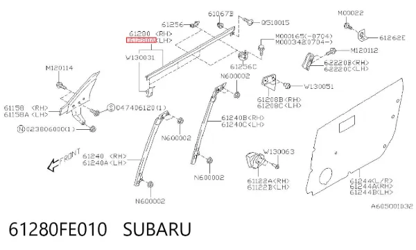  61280FE010 Subaru