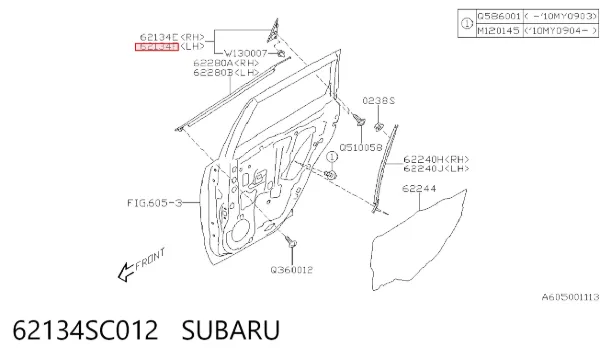  62134SC012 Subaru